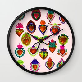 sacred heart pattern Wall Clock