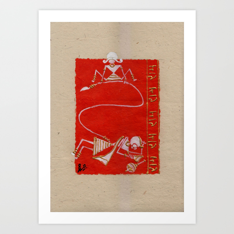 Warli Painting Lord Bal Hanuman Painting Of Monkey King Original Warli Painting Of Amrita Gupta Art Print By Designeramy Society6