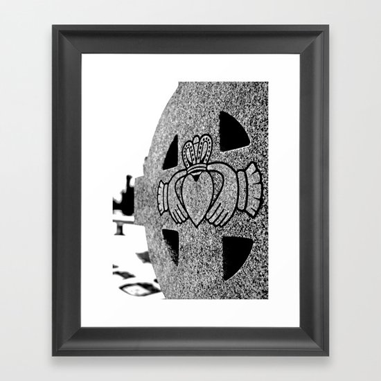Winter Claddagh Framed Art Print