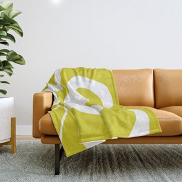 Yellow abstract Throw Blanket