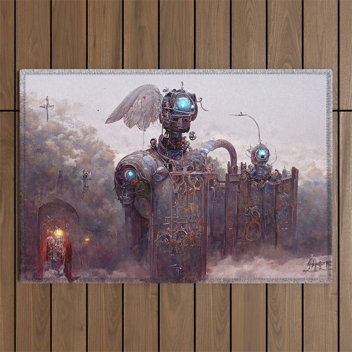 Guardians of heaven – The Robot 2 Outdoor Rug