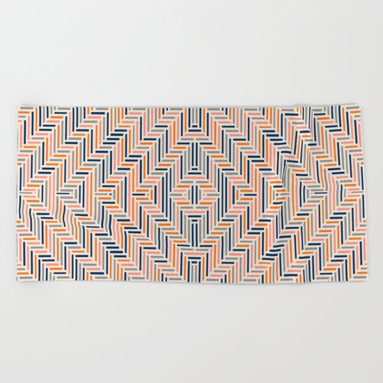 Herring Cream Beach Towel