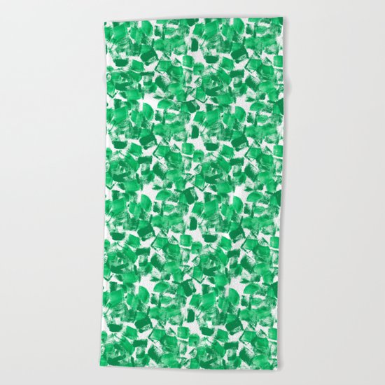 Mindi - painterly painting abstract minimal monochromatic bright boho modern brushstrokes art Beach Towel