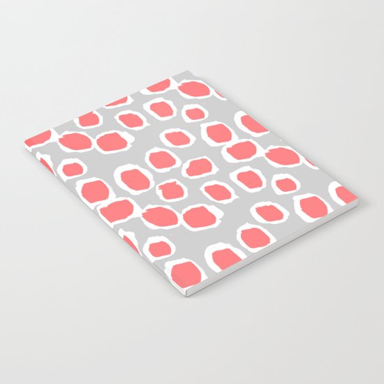 Zola - Abstract painted dots, painterly, bold pattern, surface pattern, print pattern design Notebook