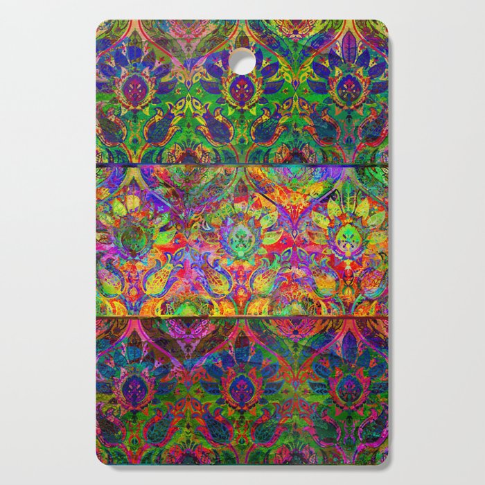 Bohemian native colorful design, country pattern art Cutting Board