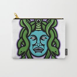Medusa Greek God Mascot Carry-All Pouch | Hair, Gorgon, Monster, Sign, Snake, Greek, Greekmythology, Icon, God, Woman 