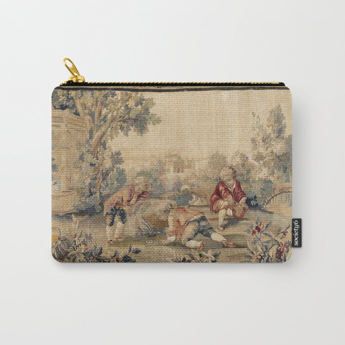 Aubusson Antique French Tapestry Print Tote Bag by Vicky Brago