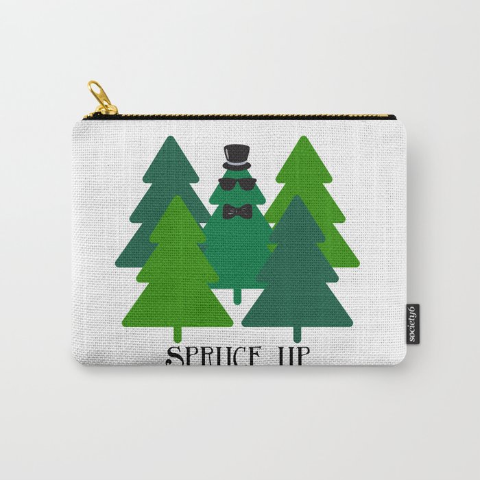 Spruced Up Tree Carry-All Pouch