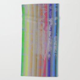Matrix Blitz - Rainbow Beach Towel