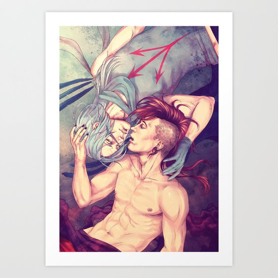 Death and pain - boys love Art Print