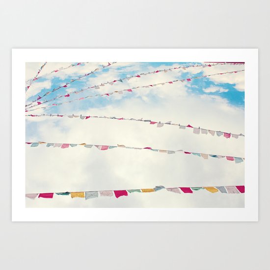 prayer flags no. 1 Art Print