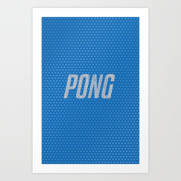 'PONG!' - Table Tennis Bat Art Print