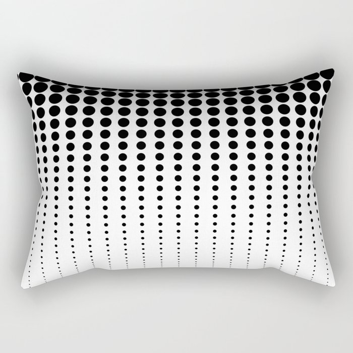 White Throw Pillow, Solid with Polka Dots