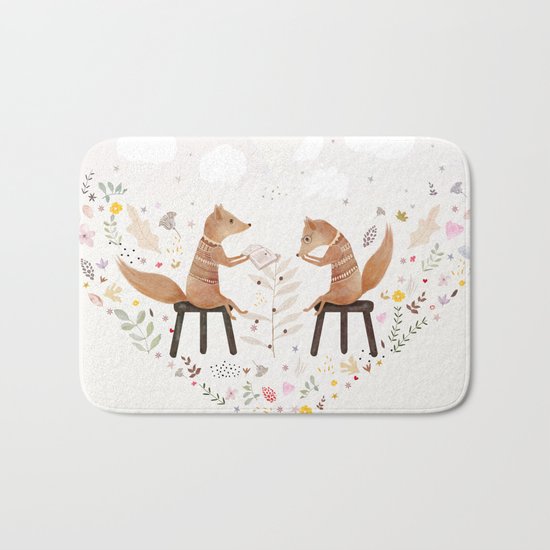 fox philosophers Bath Mat