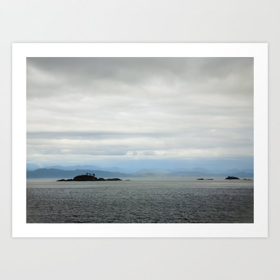 blue horizon Art Print