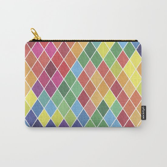 Watercolor Geometric Pattern II Carry-All Pouch