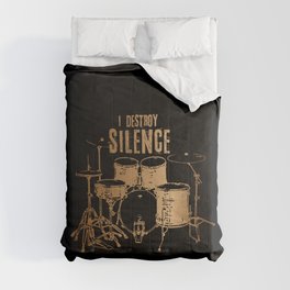 I Destroy Silence Comforter