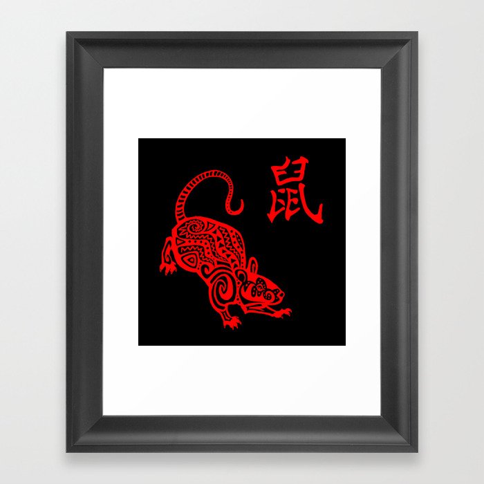 The Year of The Rat Framed Art Print