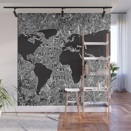 If we were meant to be in one place we'd have roots Wall Mural
