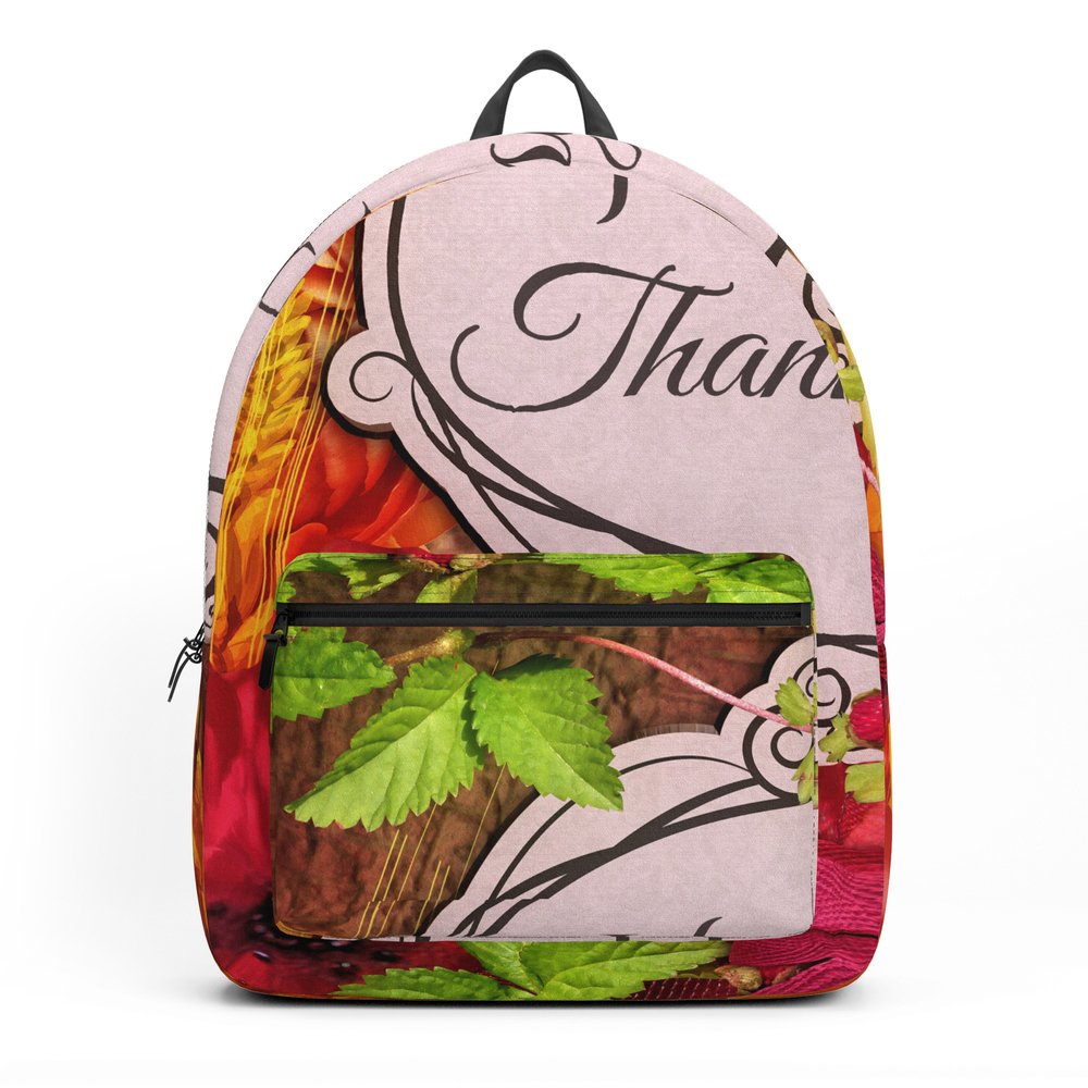 Happy Thanksgiving Backpack by mot