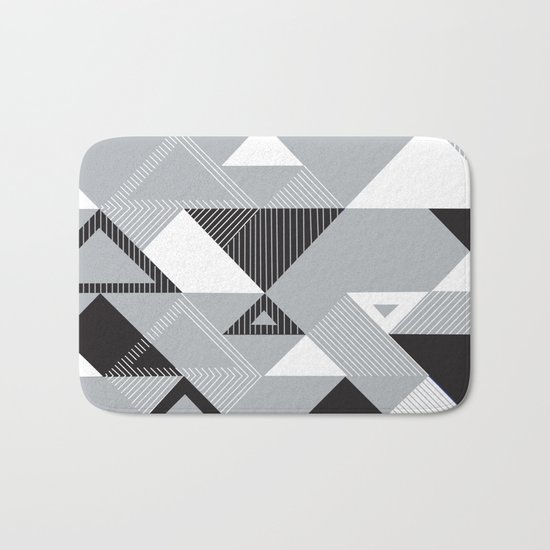 Silver Transparency Bath Mat
