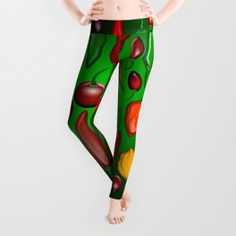 Chili Peppers Hot And Spicy Leggings