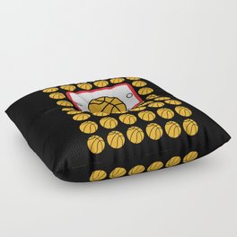 Days Of School 100th Day 100 Basketball Floor Pillow
