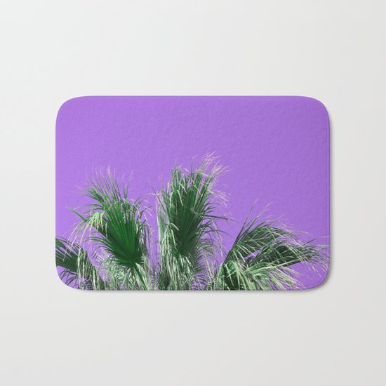 Palms on Purple Bath Mat