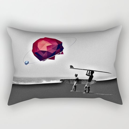 Square Beach Rectangular Pillow