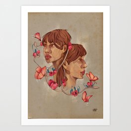 Harmony - Two Faces Art Print