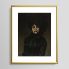 Sargent's Vampire (Madame Allouard-Jouan by John Singer Sargent, c. 1884) Framed Art Print