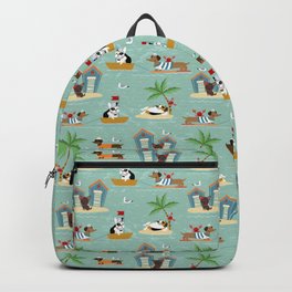 The Ultimate Dog Vacation pattern Backpack