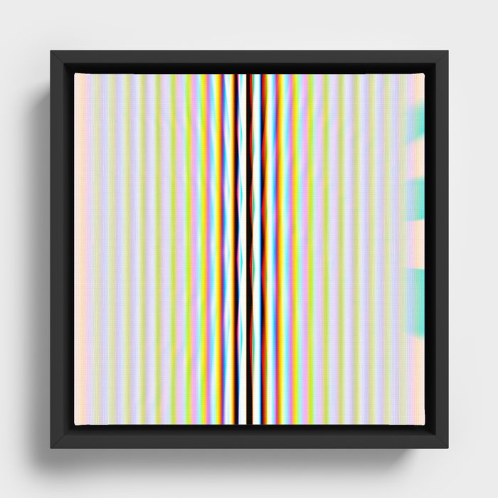 Stripes Framed Canvas