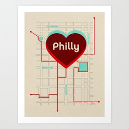 Philly In Transit Art Print