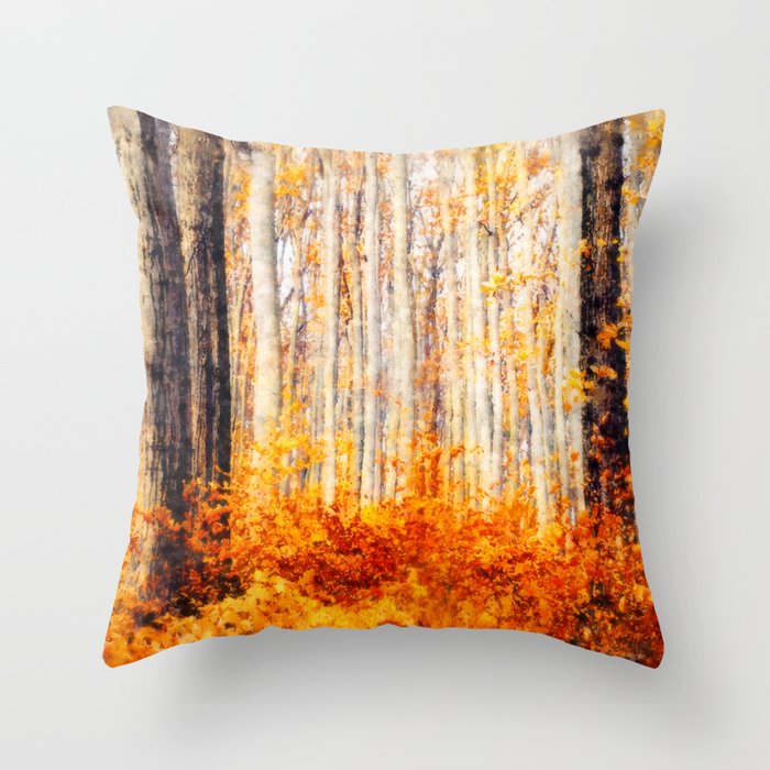 Autumn Vibes Throw Pillow