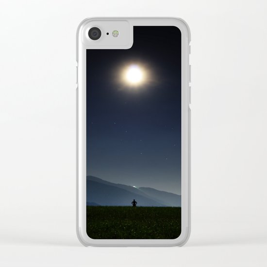 Full Moon Clear iPhone Case