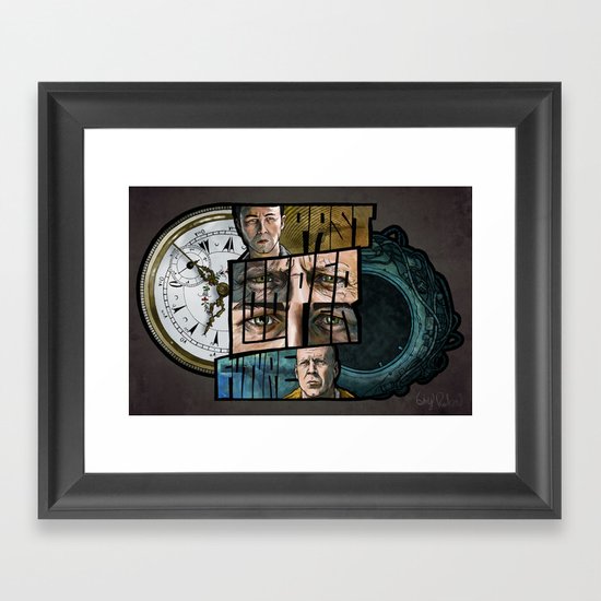 LOOPER // Past/Future Framed Art Print