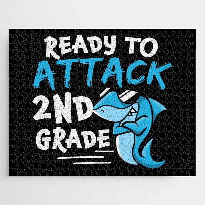Ready To Attack 2nd Grade Shark Jigsaw Puzzle