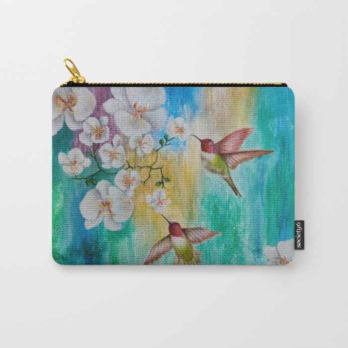 orchids and hummingbirds Carry-All Pouch