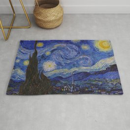 The Starry Night by Vincent van Gogh (1889) Area & Throw Rug