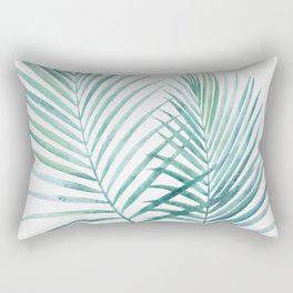 Exotic Flora Watercolor Rectangular Pillow