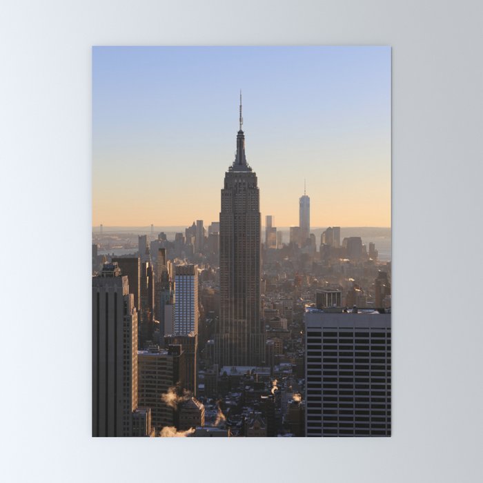 Empire State Building NYC Sunset Mini Art Print