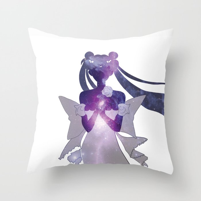 Princess Serenity - Purple Galaxy Throw Pillow