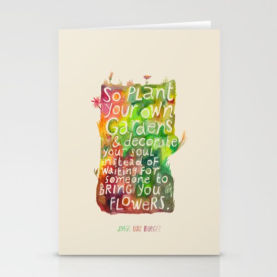 Jorge Luis Borges Stationery Cards