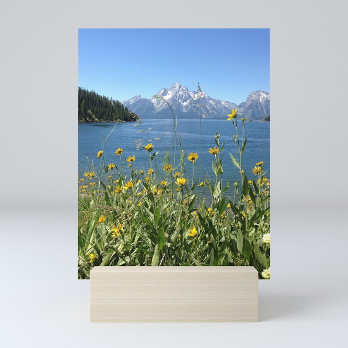 Sunny Grand Tetons Mini Art Print