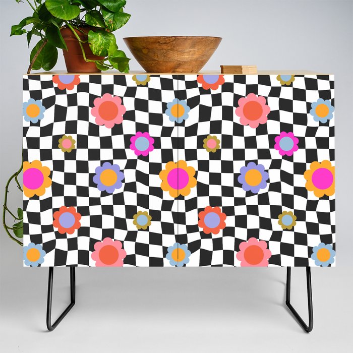 Funky Flowers Credenza