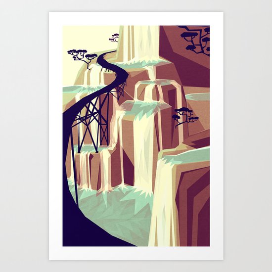The black bridge Art Print