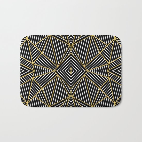 Ab Half Gold Bath Mat