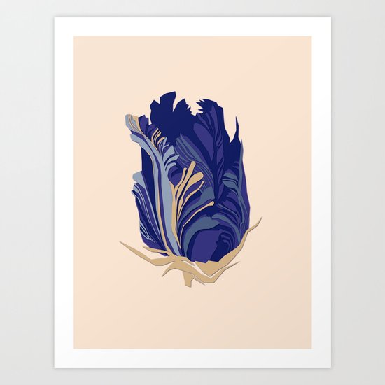 Paper flower 2 Art Print
