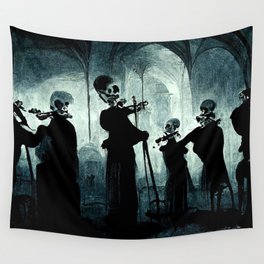 The Skeleton Orchestra Wall Tapestry